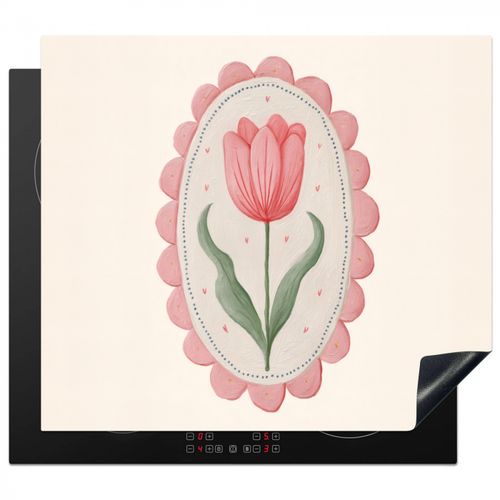 Inductie beschermer - Tulp - Lijst - Ovaal - Illustratie