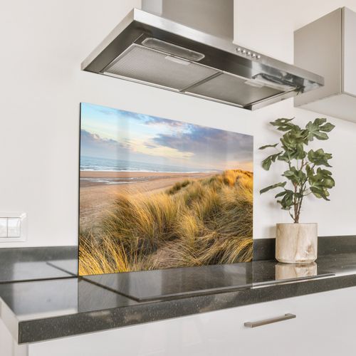 Spatscherm Aluminium - Gouden Uurtje in de Duinen