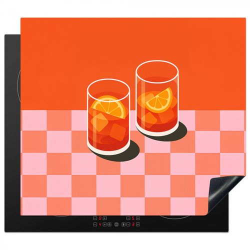 Inductie beschermer - Sinaasappel - Glazen - Oranje