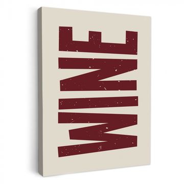 Canvas schilderij - Wine - Red - Decoratie - Japandi