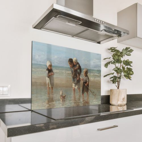 Spatscherm Aluminium - Kinderen der Zee
