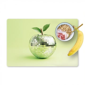 Placemat vinyl - Groen - Disco - Decoratie - Appel