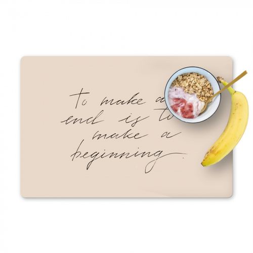 Placemat vinyl - Nieuw Begin