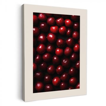 Canvas schilderij - Kersen - Rood