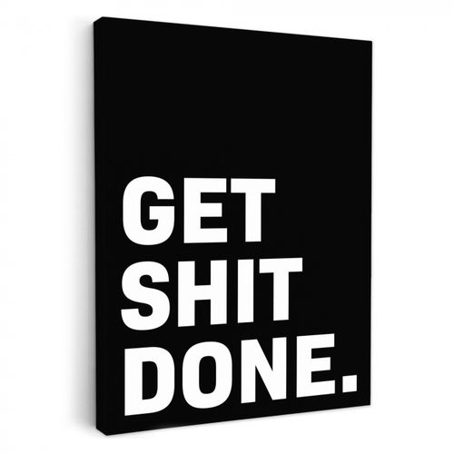 Canvas schilderij - Onverbloemde Motivatie