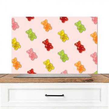 Spatscherm Aluminium - Kleur - Gummy - Snoep - Roze