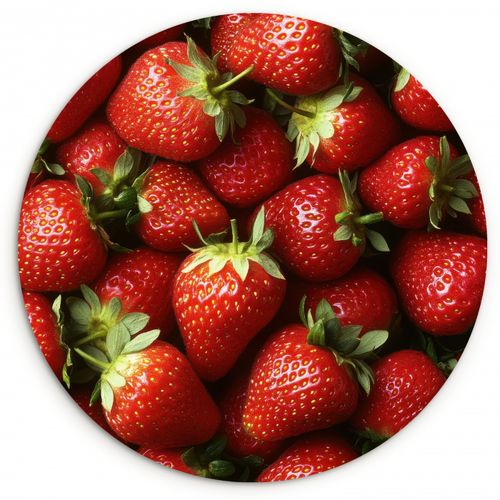 Muurcirkel - Aardbei - Fruit - Rood