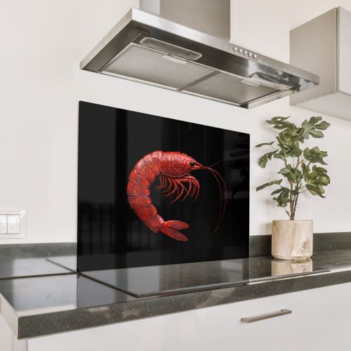 Spatscherm Aluminium - Garnaal - Rood - Dieren