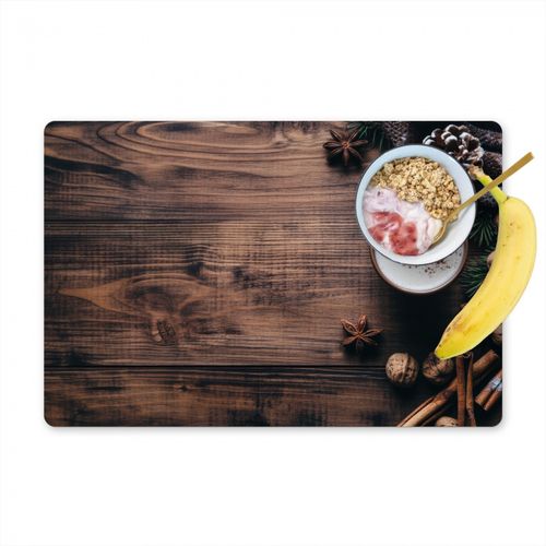Placemat vinyl - Hout - Landelijk - Warm - Natuur