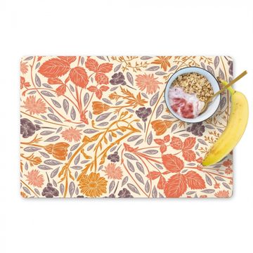 Placemat vinyl - Herfstgloed Botanisch