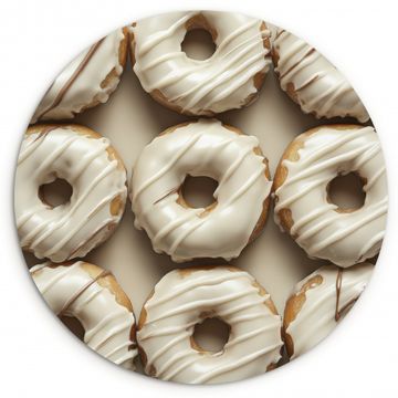 Muurcirkel - Donuts - Chocolade - Wit - Beige
