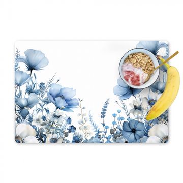 Placemat vinyl - Aquarel Hemel van Blauwtinten