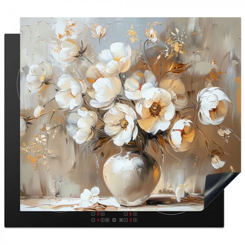 Inductie beschermer - Vaas - Bloemen - Kunst - Goud