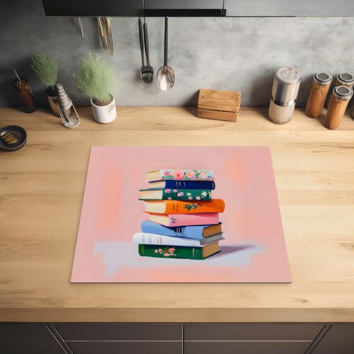 Inductie beschermer - Boeken - Stapel - Kleurrijk