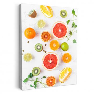 Canvas schilderij - Citrus Zonnestralen