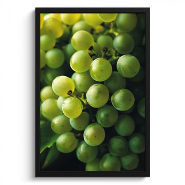 Poster met lijst - Druiven - Tros - Groen