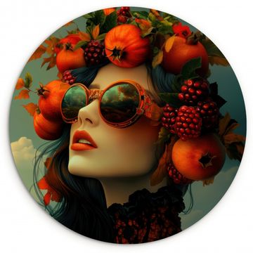 Muurcirkel - Vrouw - Granaatappel - Herfst - Zonnebril
