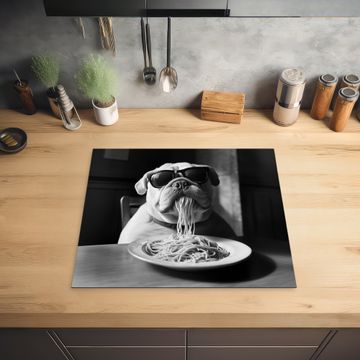 Inductie beschermer - Hond - Bulldog - Pasta - Bril - Stoer - Dieren