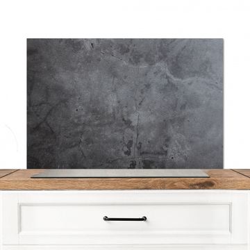 Spatscherm Aluminium - Schaduwspel op Beton