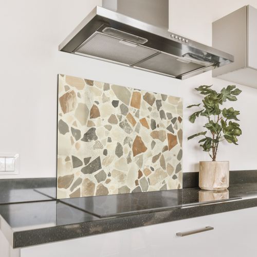Spatscherm Aluminium - Stenen - Terrazzo - Decoratie - Tegels