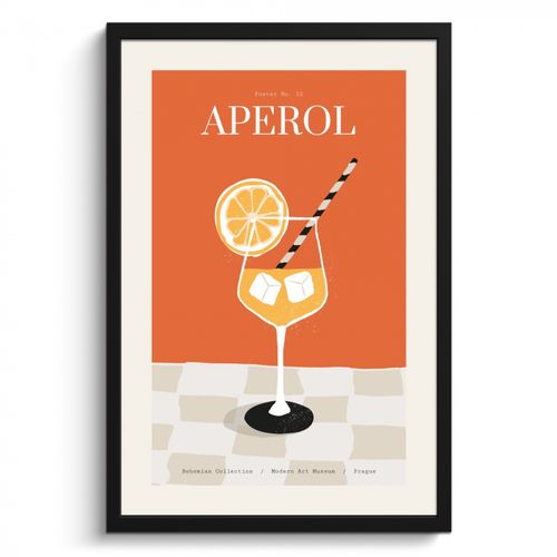 Poster met lijst - Moderne Cocktailkunst