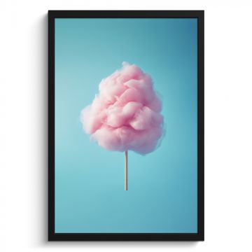 Poster met lijst - Suikerspin - Zoet - Snoep