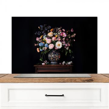 Spatscherm Aluminium - Bloemenvaas - Hout - Bloemen - Boeket