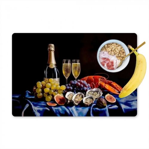 Placemat vinyl - Champagne - Luxe - Oesters