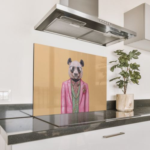Spatscherm Aluminium - Panda - Pak - Zonnebril - Blauw