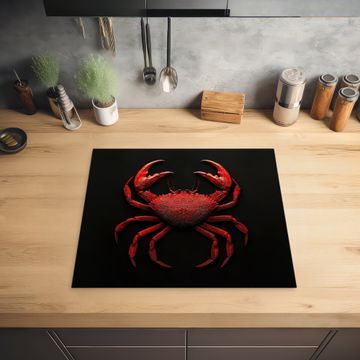 Inductie beschermer - Krab - Rood - Vissen - Schaaldieren