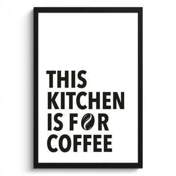 Poster met lijst - Quotes  - Koffie - Bonen - Modern
