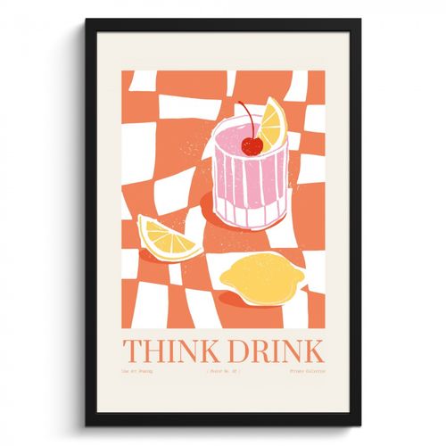 Poster met lijst - Zomerse Vibe met Citrus en Kers