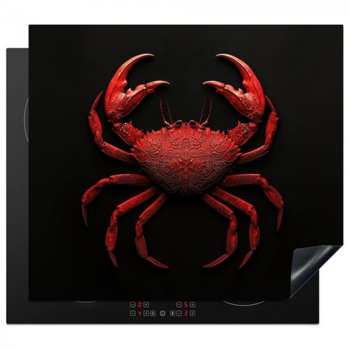 Inductie beschermer - Krab - Rood - Vissen - Schaaldieren