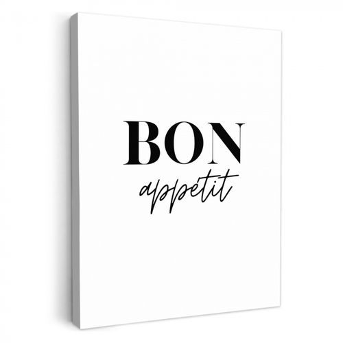 Canvas schilderij - Smaakvolle Typografie