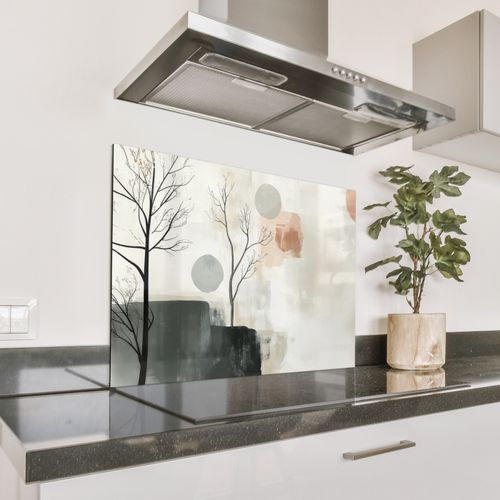 Spatscherm Aluminium - Wabi sabi - Beige - Plant