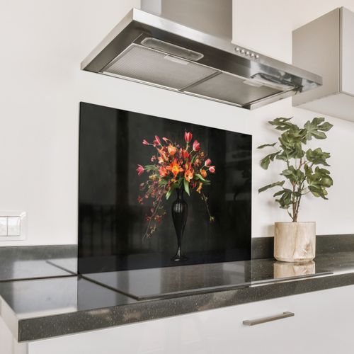 Spatscherm Aluminium - Sierlijk - Boeket - Vaas