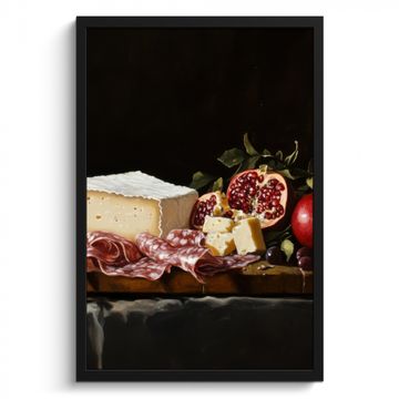 Poster met lijst - Stilleven - Vintage - Borrelplank
