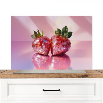 Spatscherm Aluminium - Disco - Fruit - Glitter - Strawberry