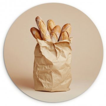 Muurcirkel - Baguette - Brood - Stokbrood - Beige
