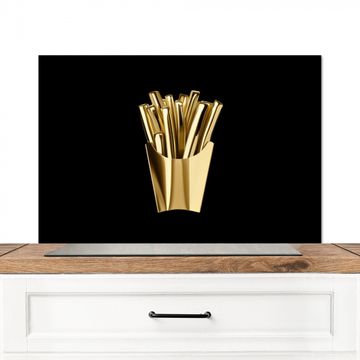 Spatscherm Aluminium - Friet - Goud - Chrome - Eten