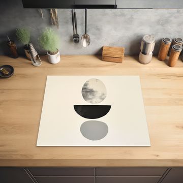 Inductie beschermer - Beige - Japandi - Wabi sabi