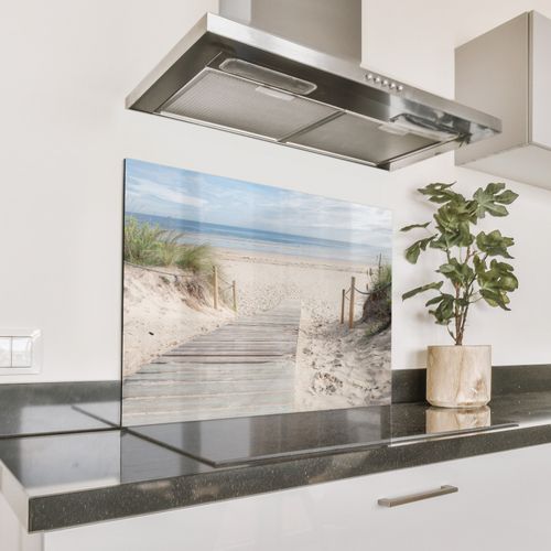 Spatscherm Aluminium - Pad naar Strand