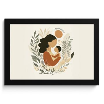 Poster met lijst - Illustratie - Quote - Moeder