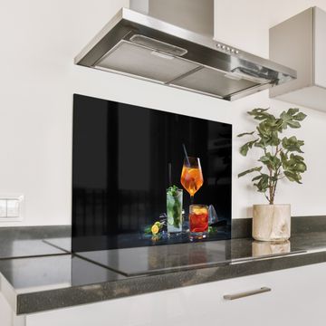 Spatscherm Aluminium - Cocktailcollectie in Schemerlicht