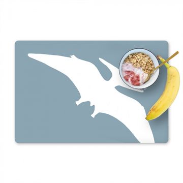 Placemat vinyl - Dino - Pteranodon - Dinosaurus - Blauw