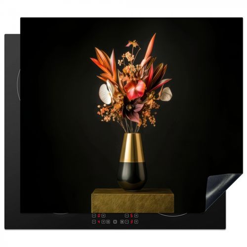 Inductie beschermer - Exotisch - Boeket - Vaas - Goud
