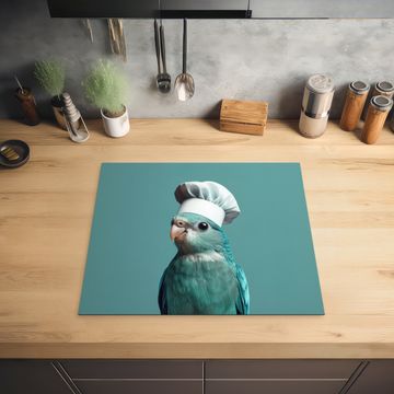 Inductie beschermer - Parkiet - Vogel - Koksmuts - Cute