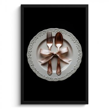 Poster met lijst - Rose - Strik - Bestek