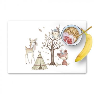 Placemat vinyl - Wilde dieren - Bos - Illustratie