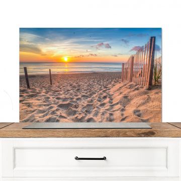 Spatscherm Aluminium - Ochtendlicht aan Zee